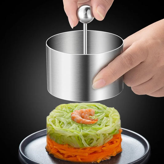 Round Stainless Steel Sushi Ball Mold with Pusher for Easy Sushi Making - The Silver Spoon
