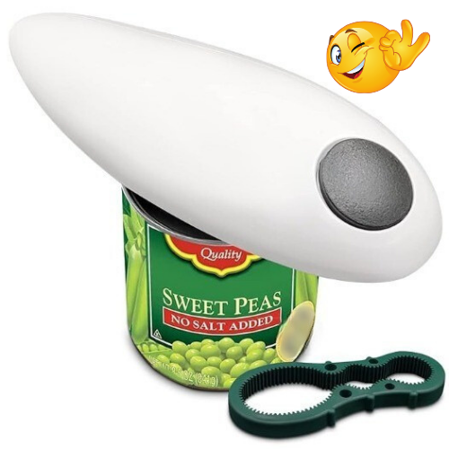 Automatic Can and Bottle Opener – Easy-to-Use One-Touch Kitchen Helper - The Silver Spoon