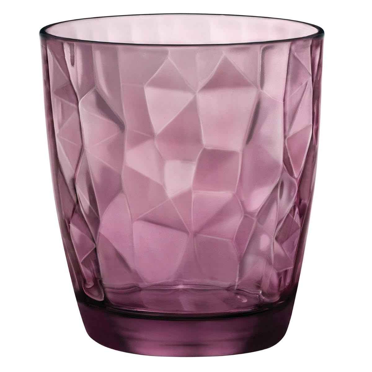 Bormioli Rocco 350200 Diamond Trasparente Water Glass, 305 ml, Glass, Transparent, Pack of 6