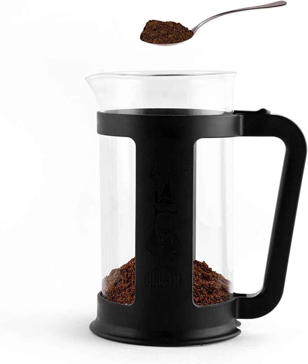 Bialetti French Press Smart Coffee Maker, Black, One Size, 1.0 Litres