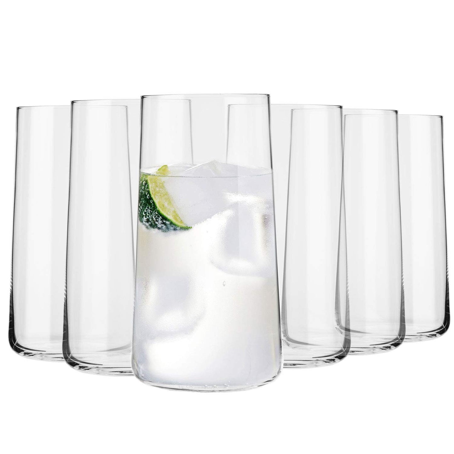 Krosno Crystal Red Wine Glasses, Set of 4, 650 ml, Avant-Garde Collection, Ideal for Home, Restaurant and Receptions, Dishwasher Safe