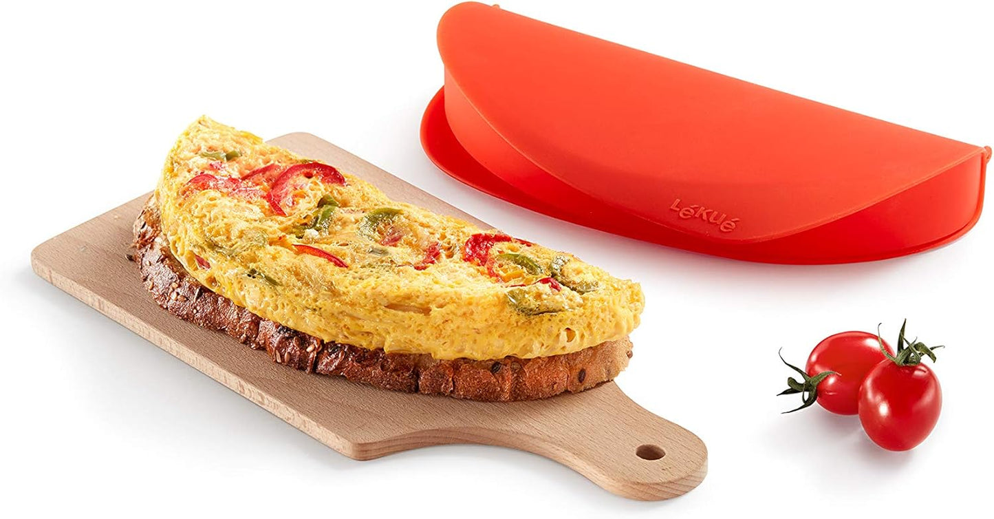 Microwave Omelette Maker Tube - Red, 0.4 L - The Silver Spoon