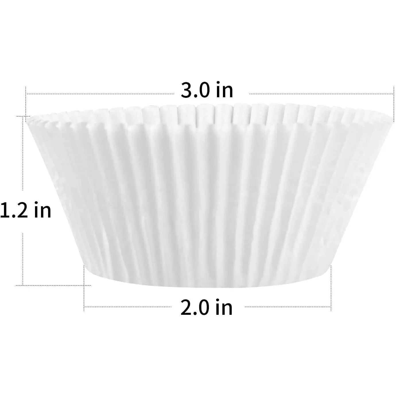Food Grade Baking Cups Liners - 100/500/1000 Pcs Muffin Paper Molds - The Silver Spoon