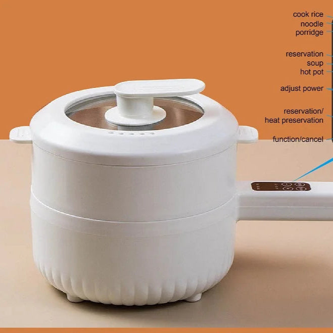 Electric Rice Cooker - Multi-Function Ceramic Non-Stick Pot - The Silver Spoon