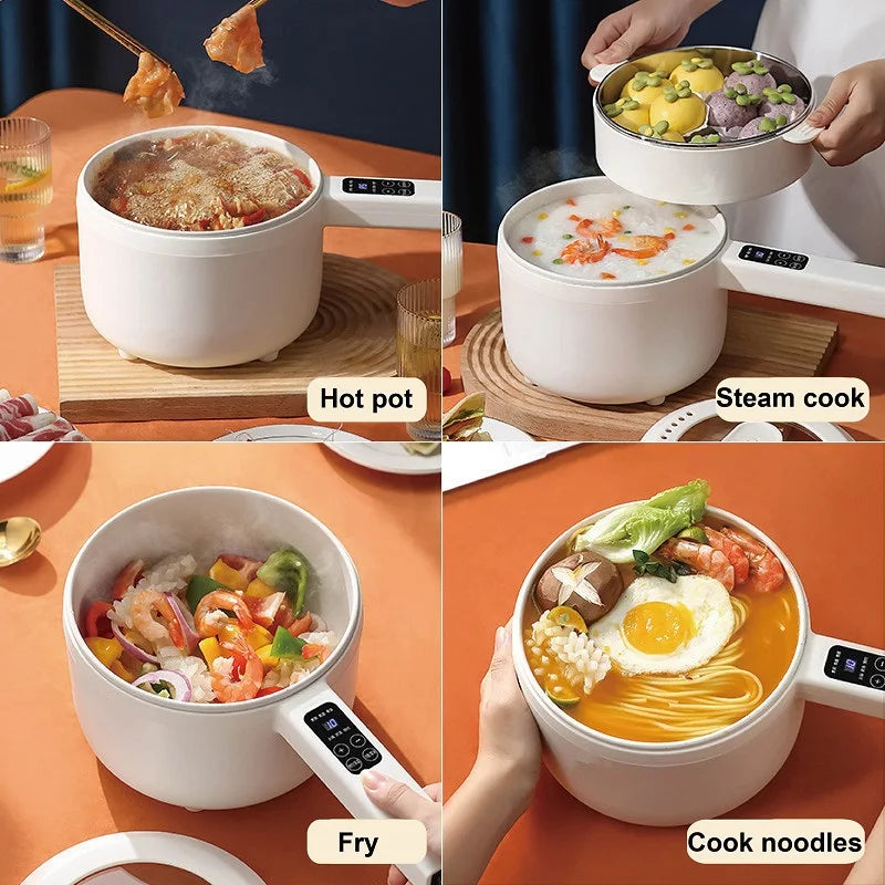 Electric Rice Cooker - Multi-Function Ceramic Non-Stick Pot - The Silver Spoon