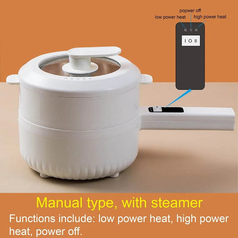 Electric Rice Cooker - Multi-Function Ceramic Non-Stick Pot - The Silver Spoon