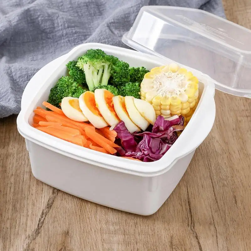 Microwave Vegetable Steamer for Healthy Cooking - Versatile Steam Bowl for Vegetables and Fish Prep - The Silver Spoon