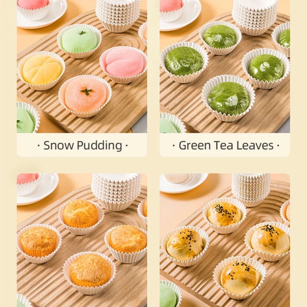 Food Grade Baking Cups Liners - 100/500/1000 Pcs Muffin Paper Molds - The Silver Spoon