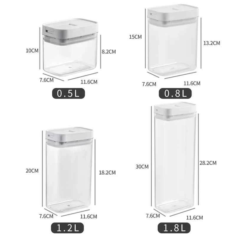 Pasta Storage Container Transparent Plastic Moisture-Proof - The Silver Spoon