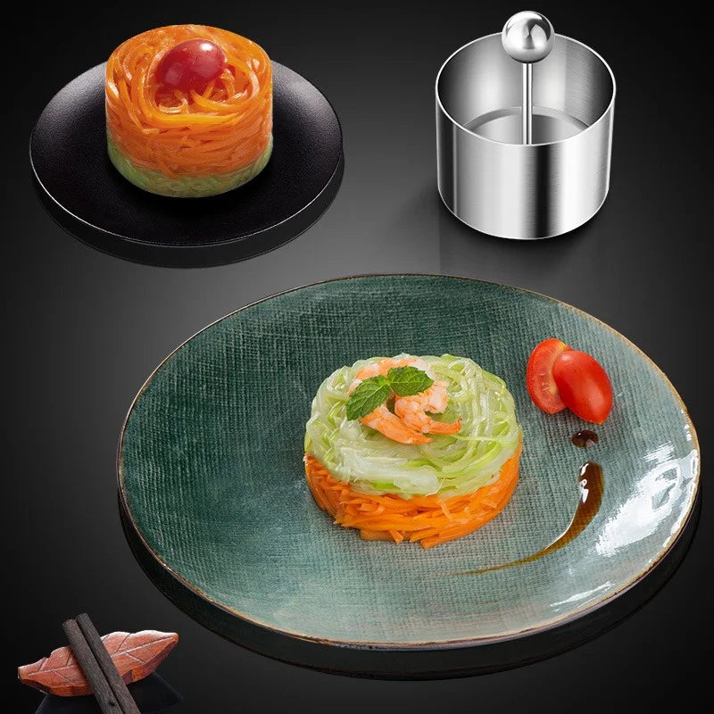 Round Stainless Steel Sushi Ball Mold with Pusher for Easy Sushi Making - The Silver Spoon