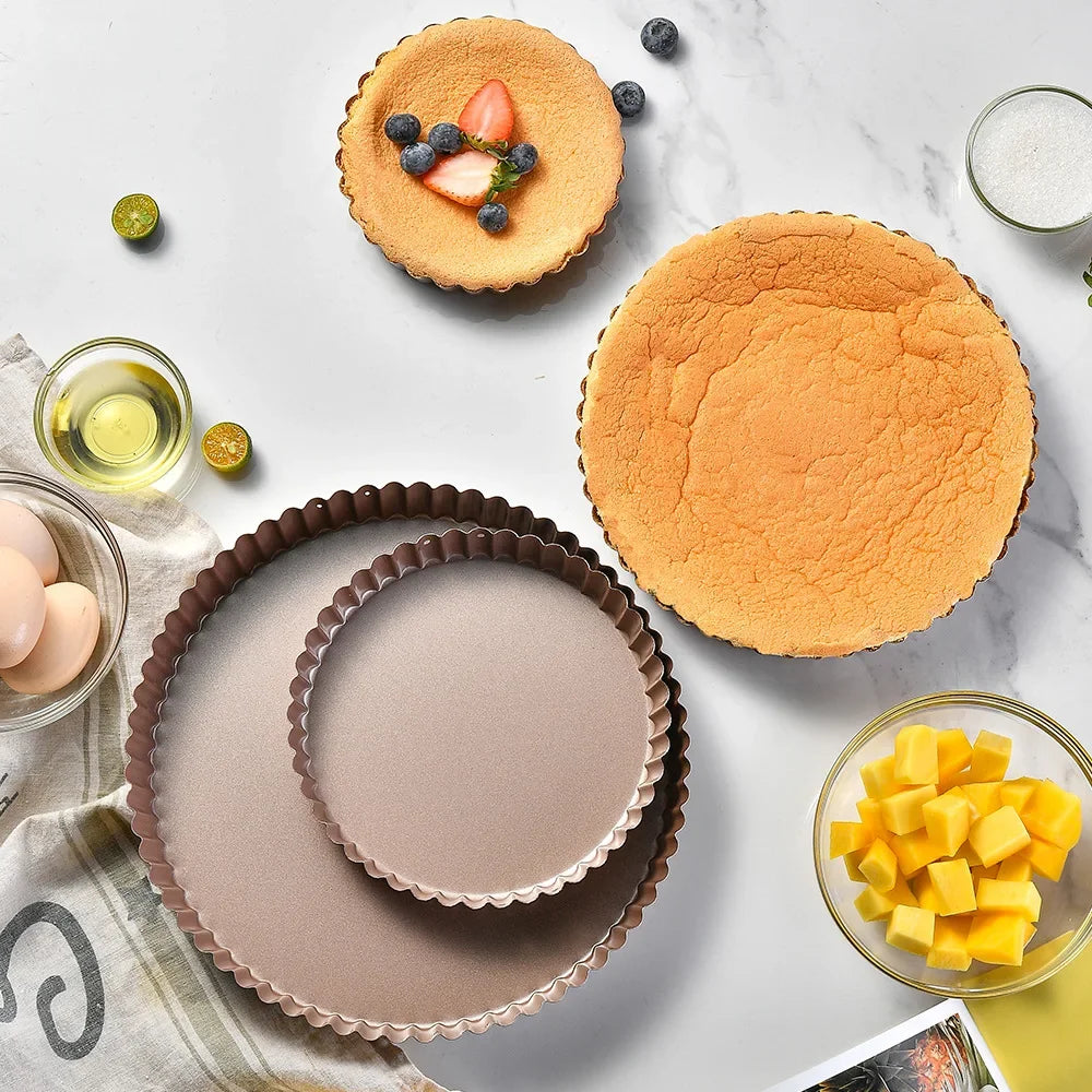 Multi-Functional Non-Stick Baking Pans for Cakes, Tarts, and Quiches - The Silver Spoon