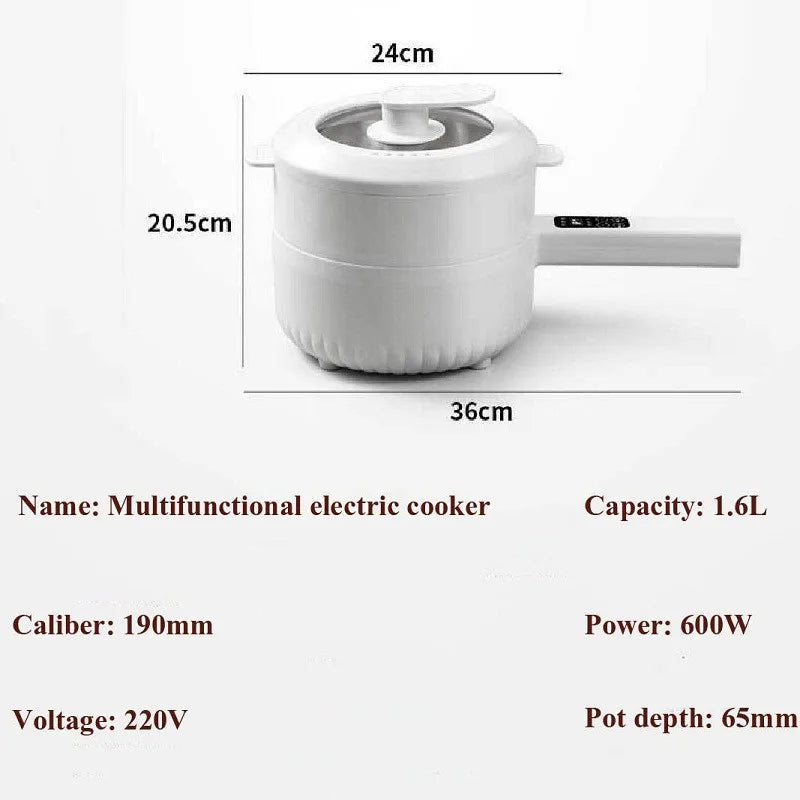 Electric Rice Cooker - Multi-Function Ceramic Non-Stick Pot - The Silver Spoon
