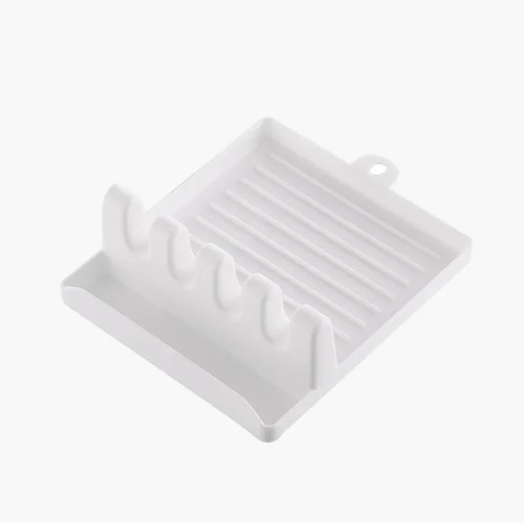 Spatula Rack Holder - 1 Piece Pot Lid Rack Counter Top Shelve - The Silver Spoon