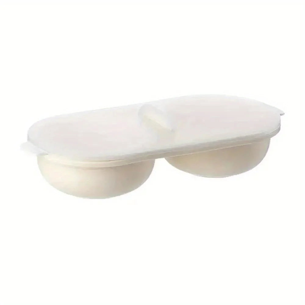 Microwave Egg Cooker 1/2pcs Double Layers with Lid - The Silver Spoon