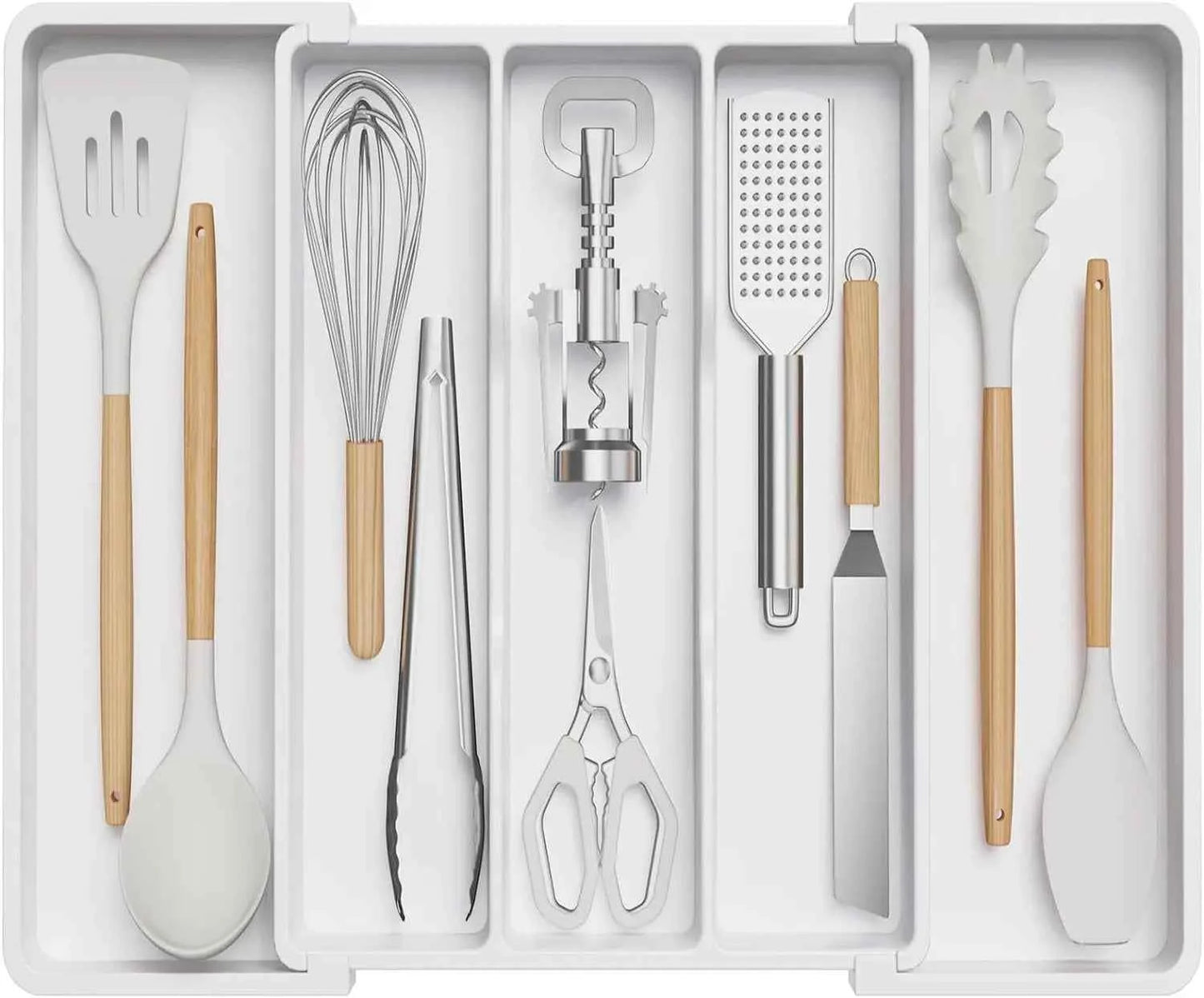 Expandable Utensil Tray - Cutlery Drawer Organizer for Easy Storage - The Silver Spoon