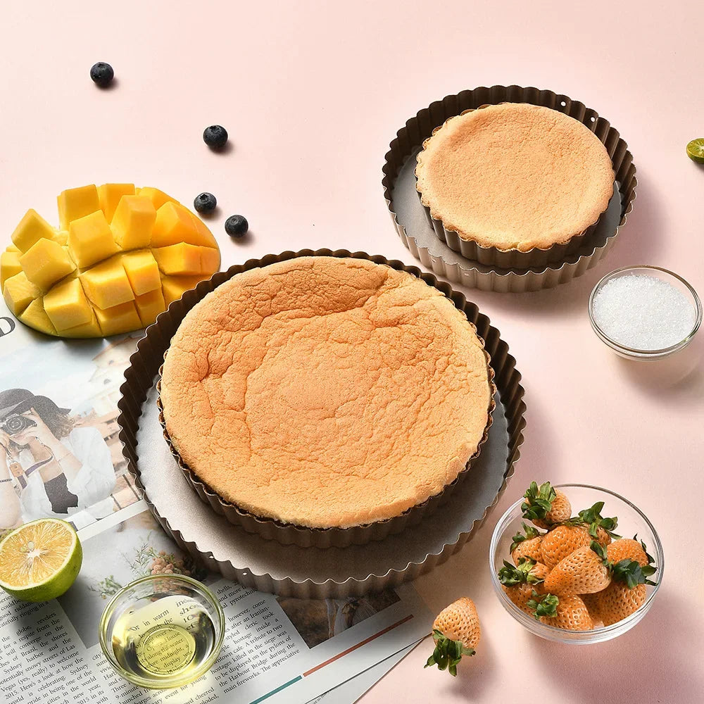 Multi-Functional Non-Stick Baking Pans for Cakes, Tarts, and Quiches - The Silver Spoon