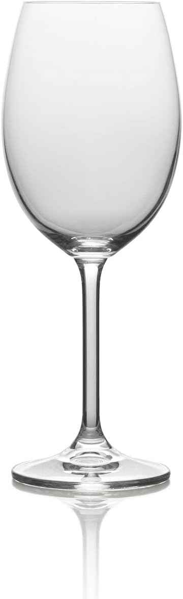 Mikasa Julie Luxury Lead-free Crystal White Wine Glasses, 470 ml, Clear, Set of 4
