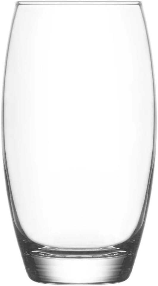 NORDIC SCHILLER Highball Glasses, Pack of 6, 510 ml Cocktail Glasses, Long Drink Glasses, Water Glass, Gin Juice Drinking Glasses, Glassware Cup Set
