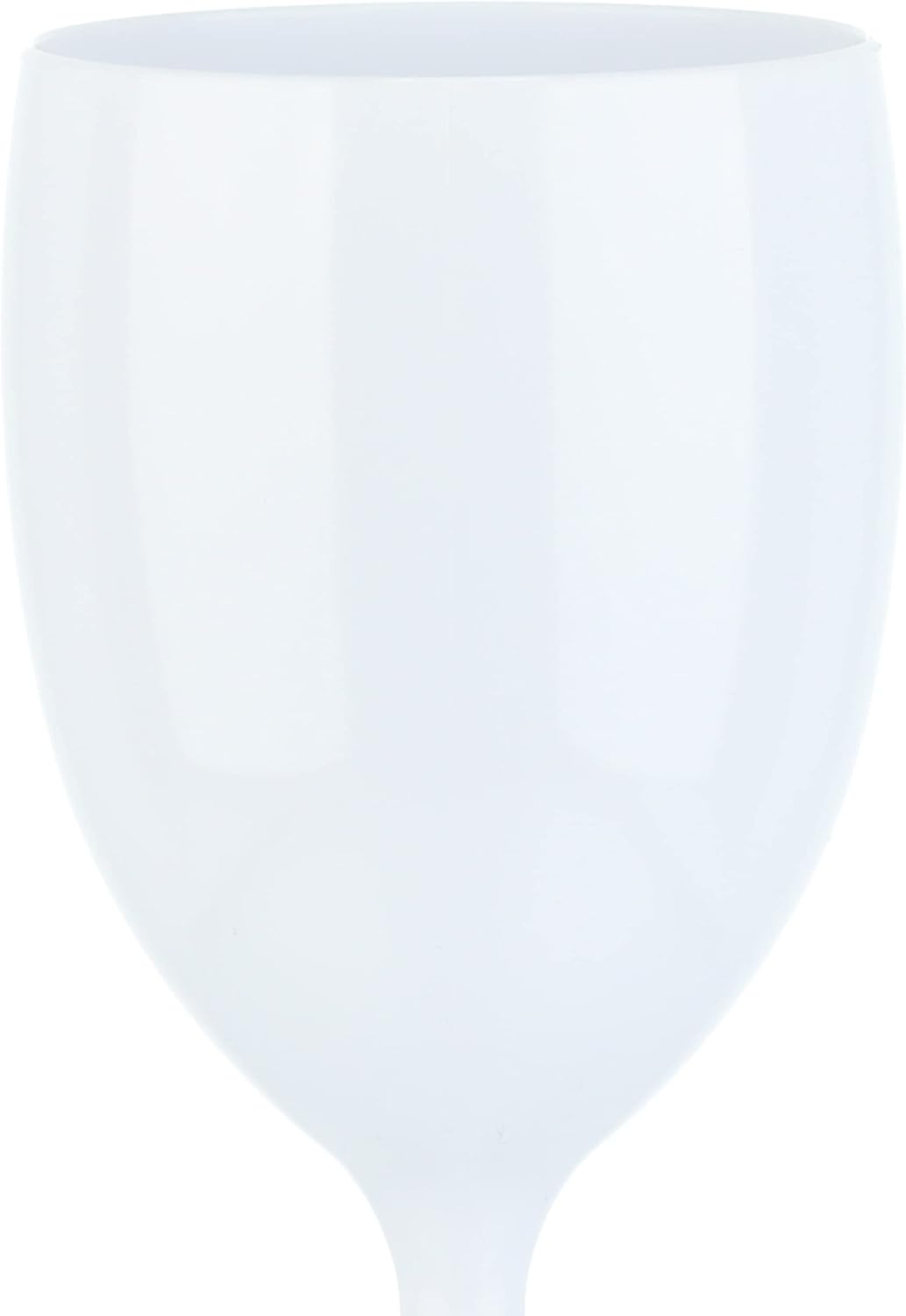 Relaxdays Wine Glasses Plastic, Set of 12, Reusable, BPA Free, Camping, Shatterproof Wine Glasses, White