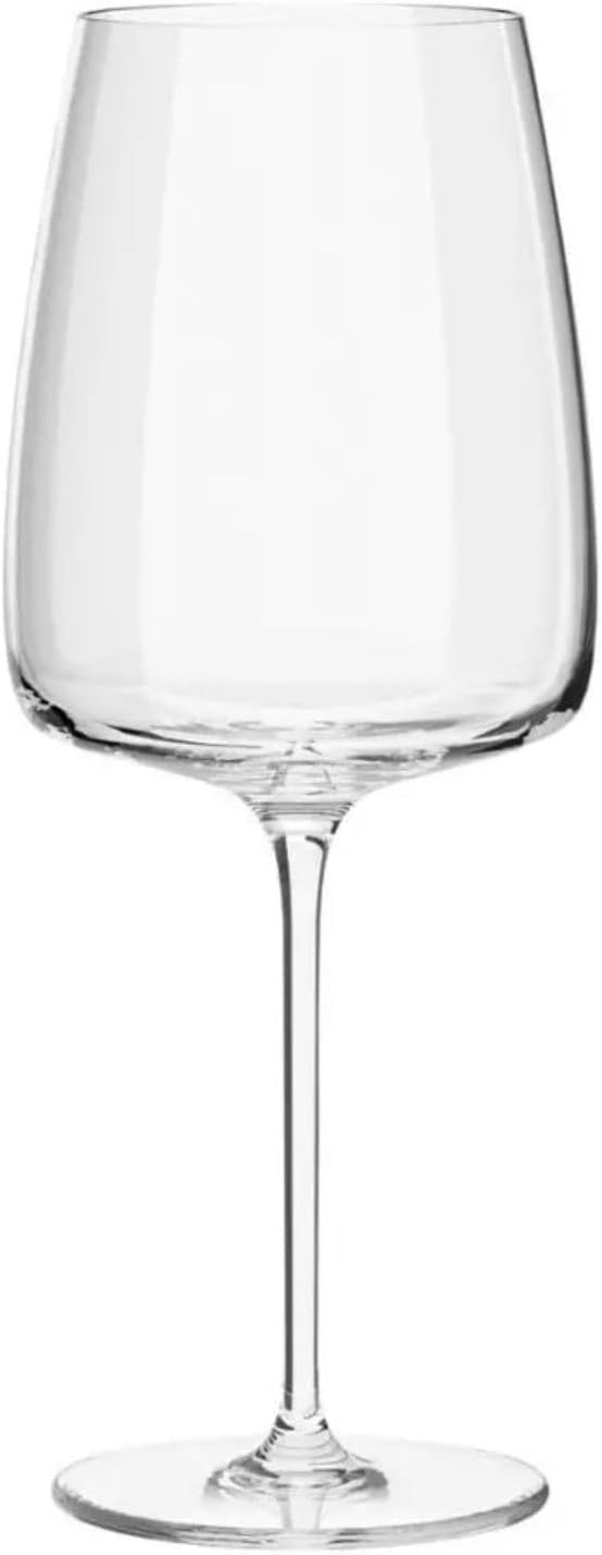 Krosno Red Wine Glasses Set of 4 600 ml Modern Collection Drinking Glasses Wedding Gift Perfect for Home, Restaurant and Kitchen, Dishwasher Safe