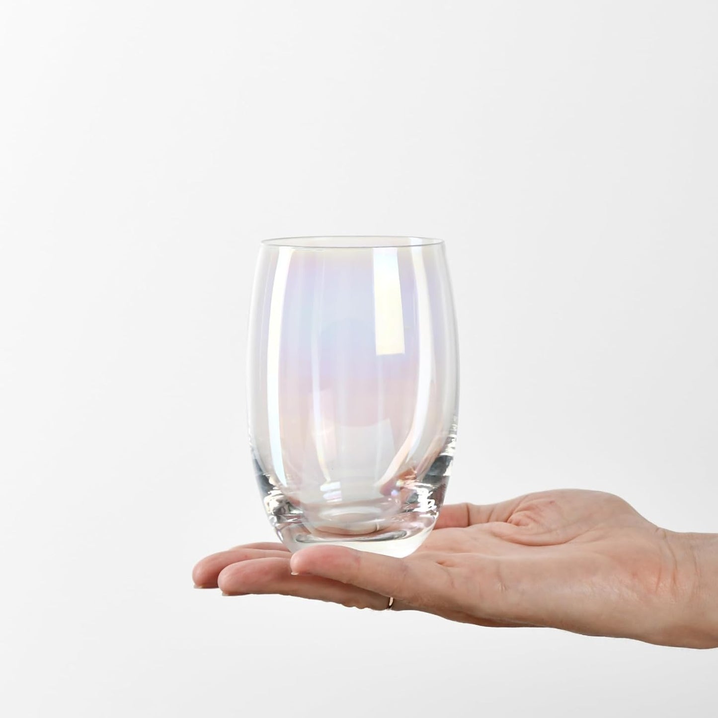 Krosno Rainbow Glasses for Drinks, 360 ml, Set of 6, High Quality Colored Glass, Modern and Stylish Design, Ideal for Water, Juices and Cocktails, Made in Europe