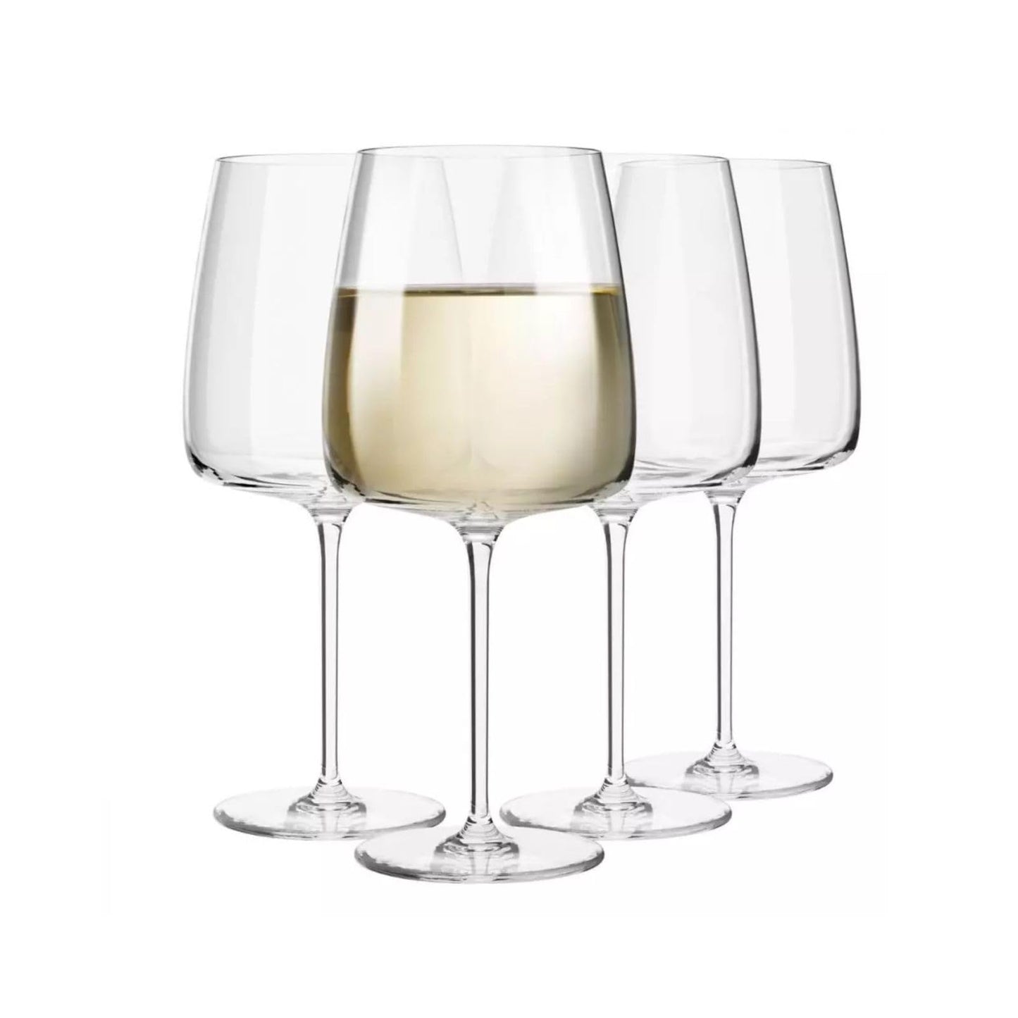 Krosno Red Wine Glasses Set of 4 600 ml Modern Collection Drinking Glasses Wedding Gift Perfect for Home, Restaurant and Kitchen, Dishwasher Safe