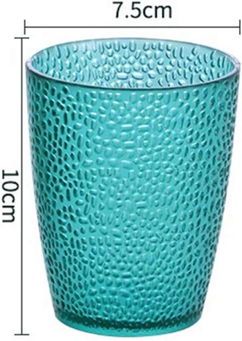 MINGZE Water Glass,Colored Shatterproof Stackable Reusable Transparent Plastic Drinking Cup Juice Glass Drinking Glass Wine Glass For Beer Cocktail For Home Restaurants Picnic Parties (9pcs 300ml)