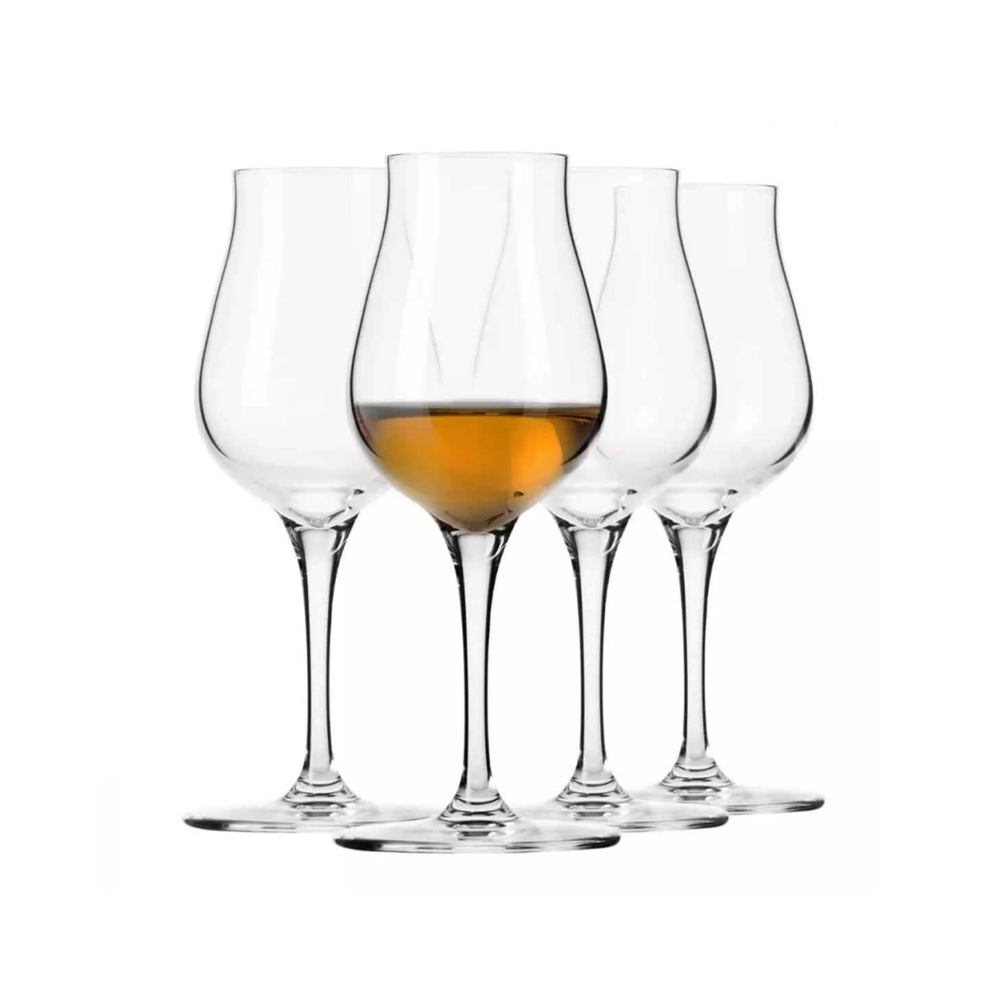 Krosno Crystal Red Wine Glasses, Set of 4, 650 ml, Avant-Garde Collection, Ideal for Home, Restaurant and Receptions, Dishwasher Safe
