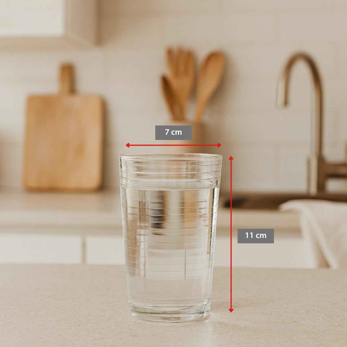 alpina Water glasses - drinking glasses set - 6-piece - dishwasher safe - 220 ml