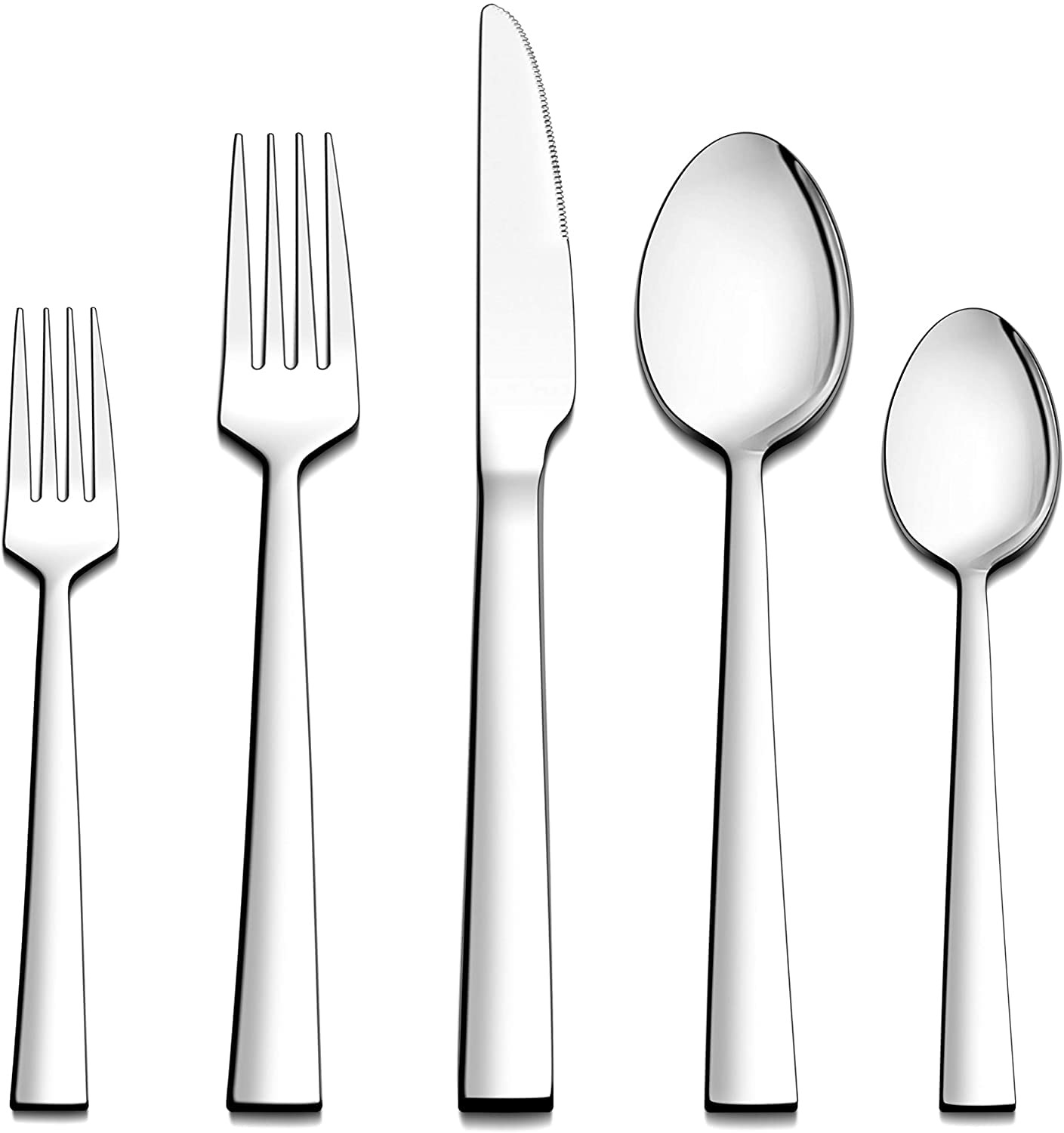 36-Piece Stainless Steel Cutlery Set for 6 People - Elegant Dining - The Silver Spoon