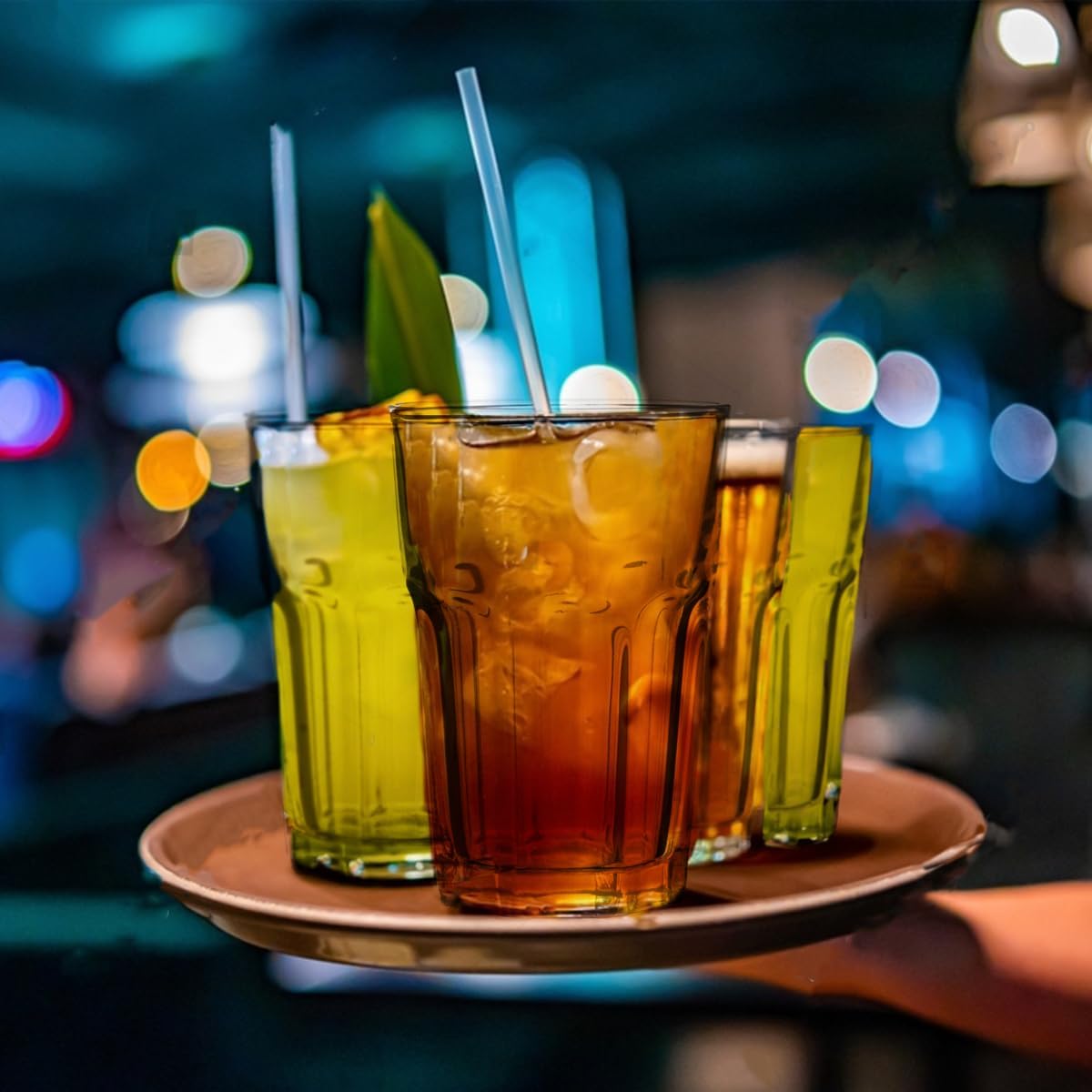 Premier Household Luxor Glass Tumblers, Clear, 8 x 8 x 12 cm