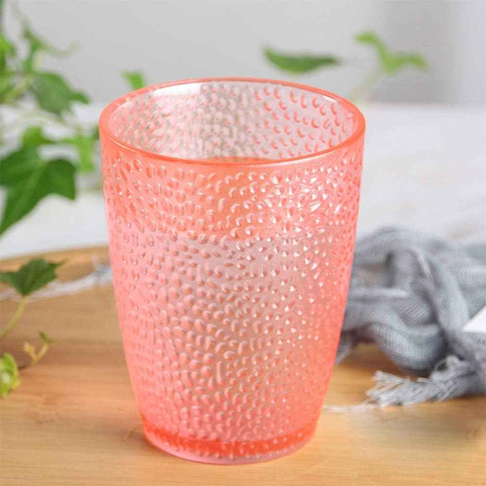 MINGZE Water Glass,Colored Shatterproof Stackable Reusable Transparent Plastic Drinking Cup Juice Glass Drinking Glass Wine Glass For Beer Cocktail For Home Restaurants Picnic Parties (9pcs 300ml)