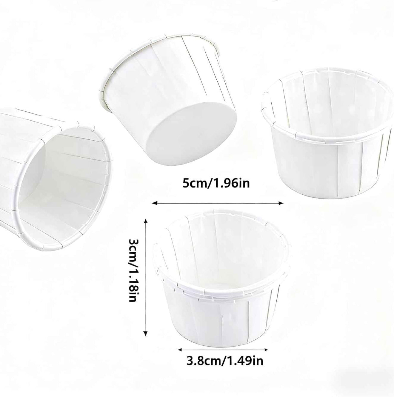 100pcs Cupcake Liners - Baking Cups for Birthday Party and Wedding - The Silver Spoon