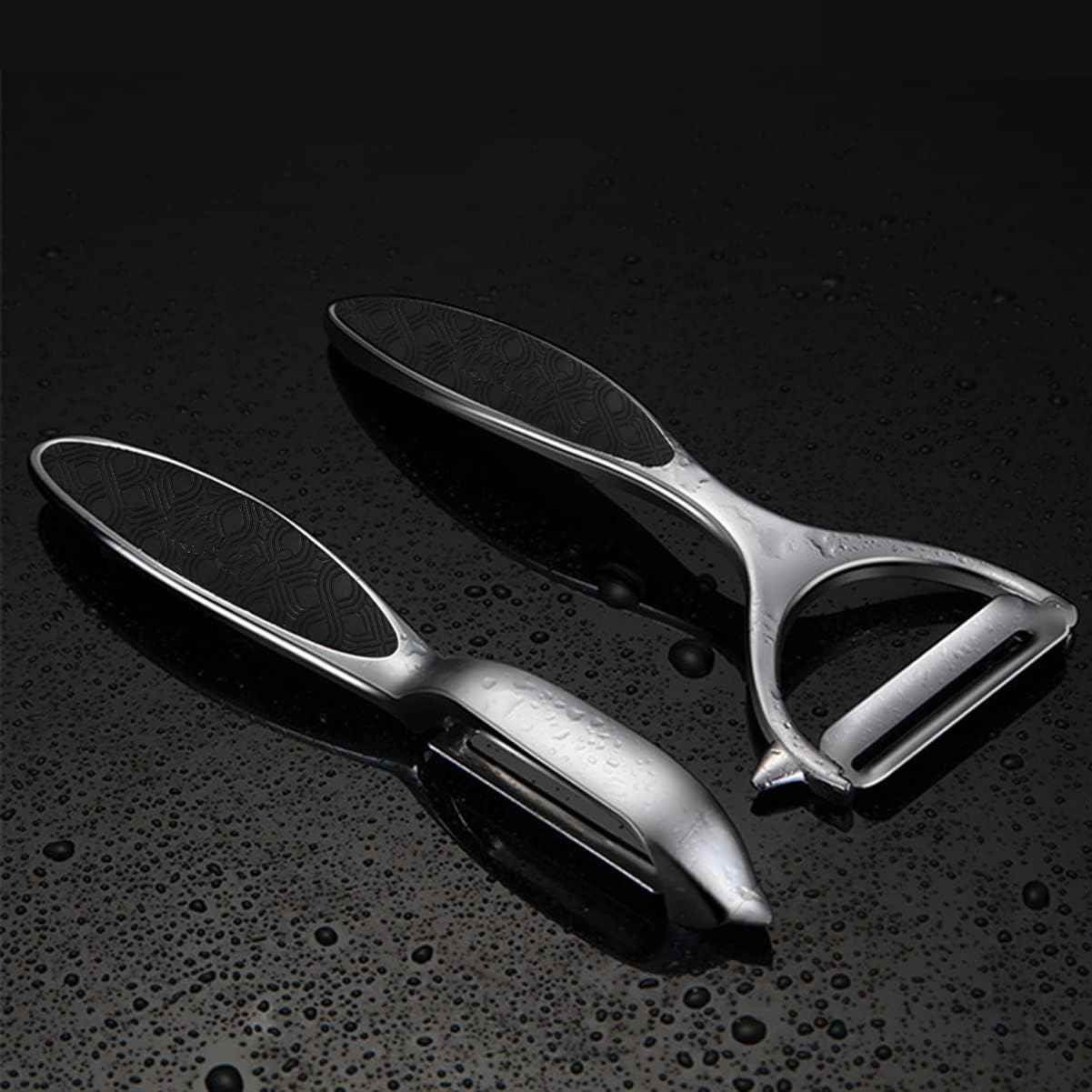 2 Piece Manual Stainless Steel Double-Edged Peeler - The Silver Spoon