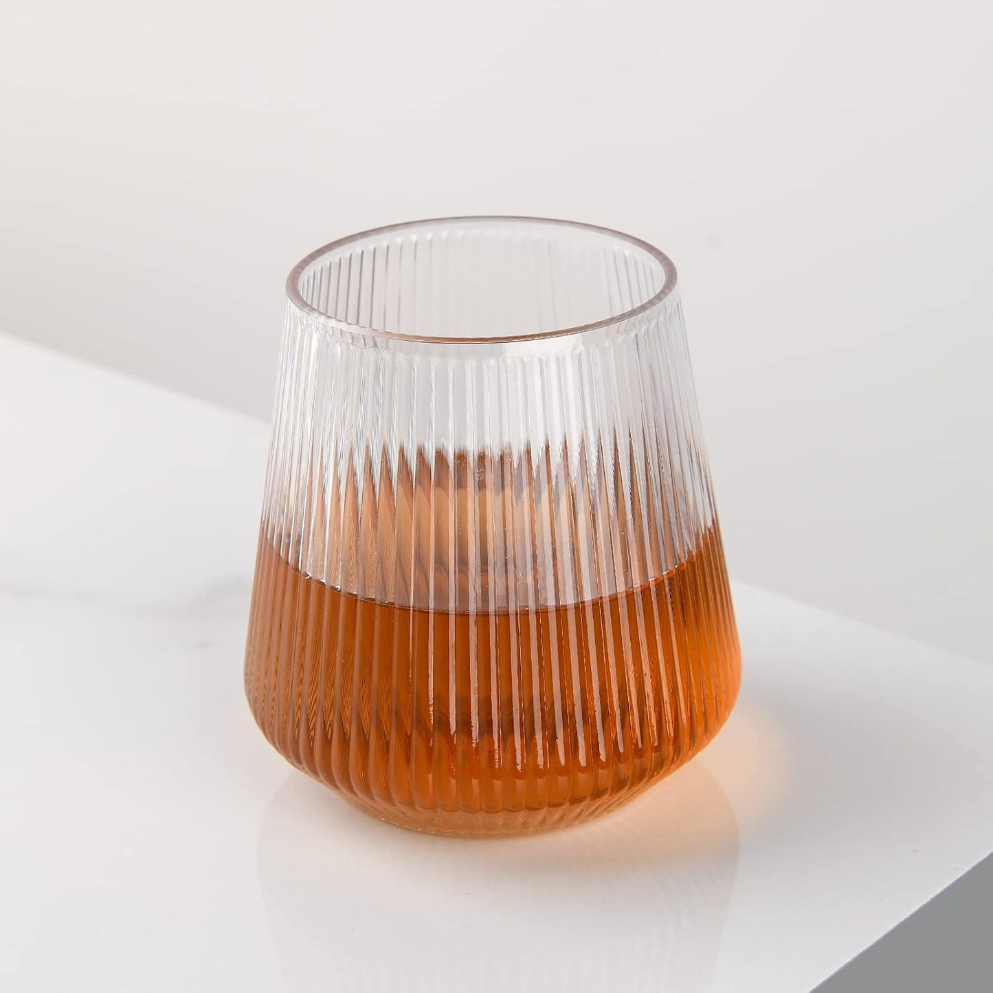 hotder Tritan Plastic Wine Glasses 340 ml Water Glasses Drinking Glasses Juice Glasses Set of 4 Plastic Wine Glasses Dishwasher Safe Perfect for Home, Camping, Party, BPA Free, Vertical