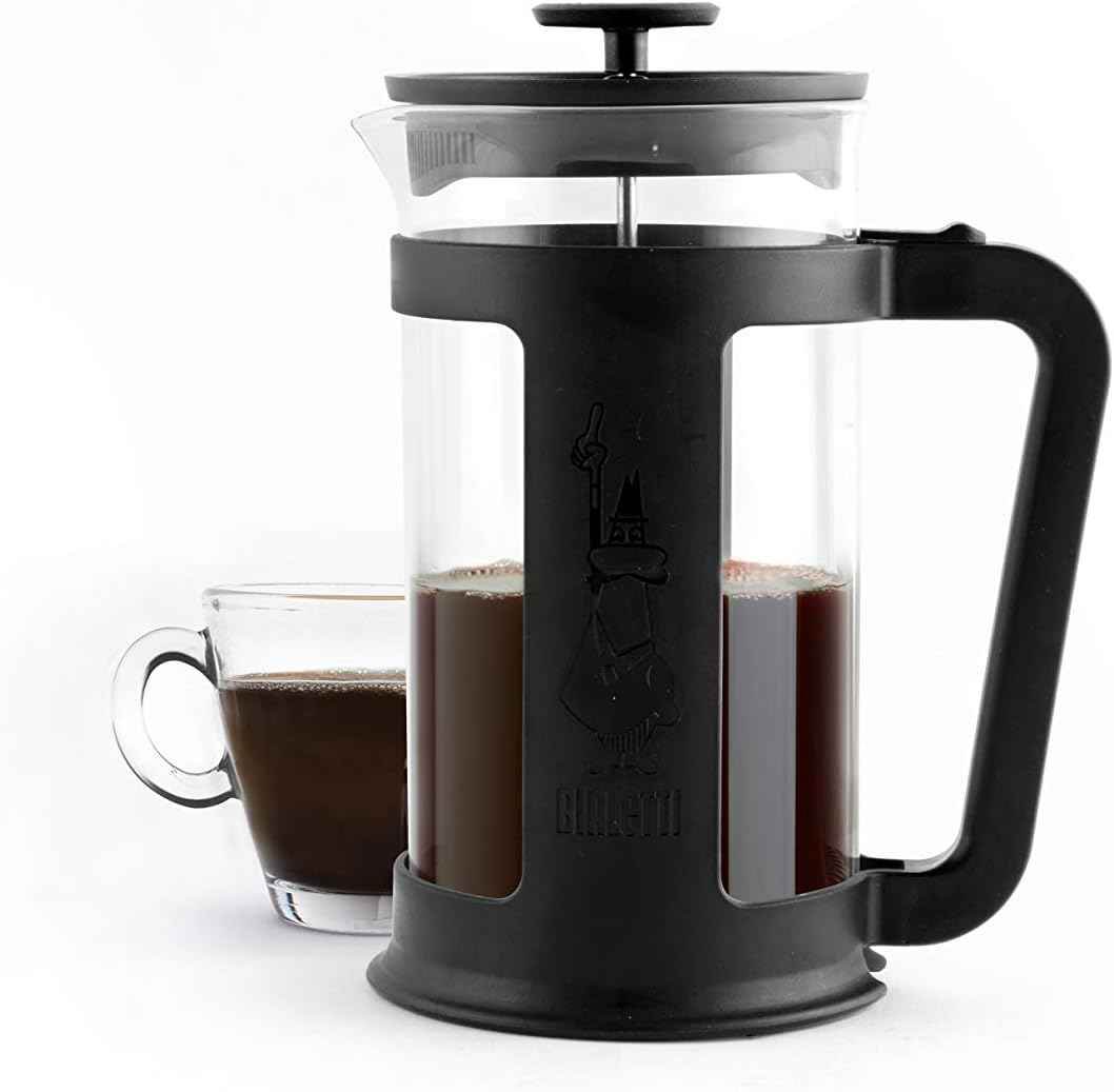 Bialetti French Press Smart Coffee Maker, Black, One Size, 1.0 Litres