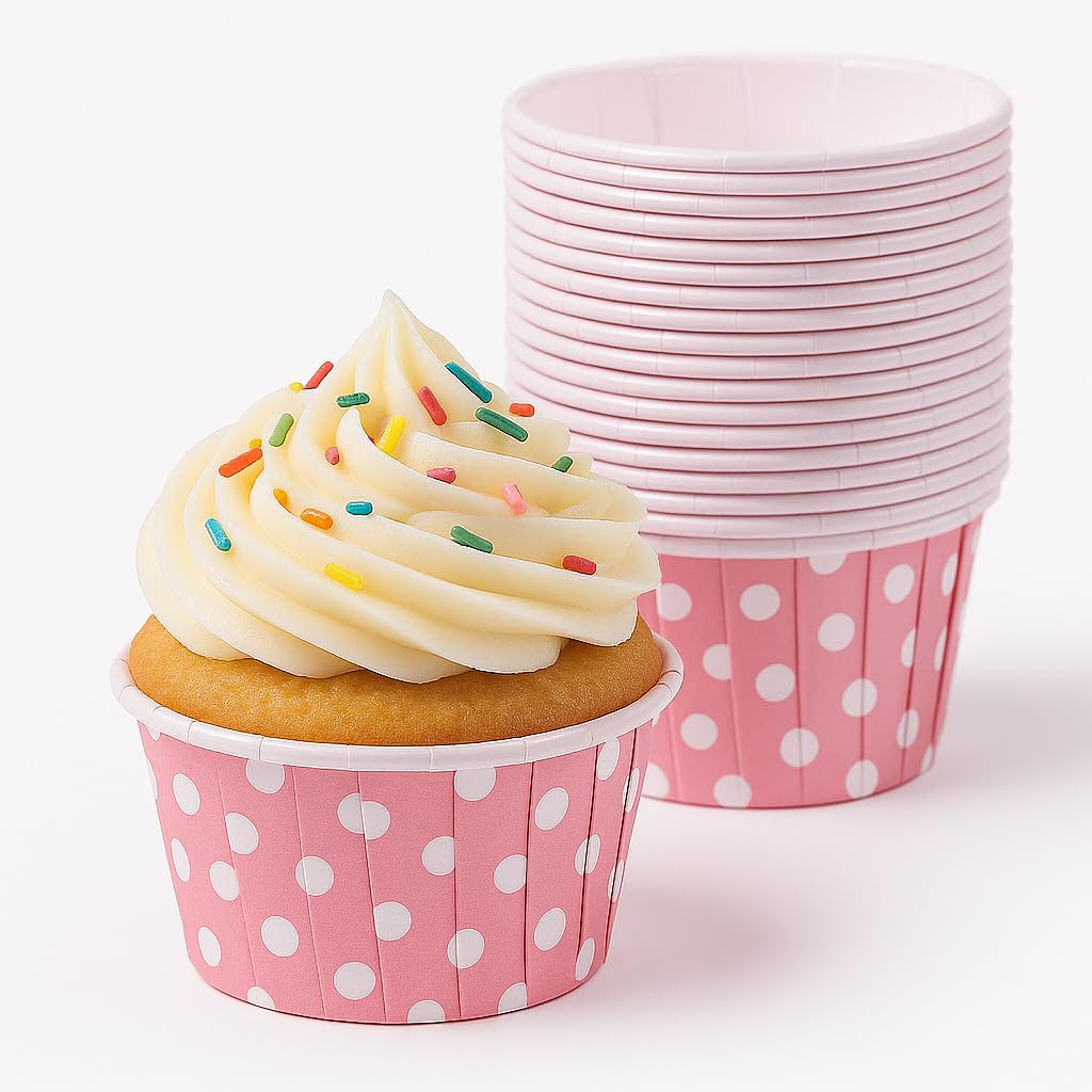 100pcs Cupcake Liners - Baking Cups for Birthday Party and Wedding - The Silver Spoon