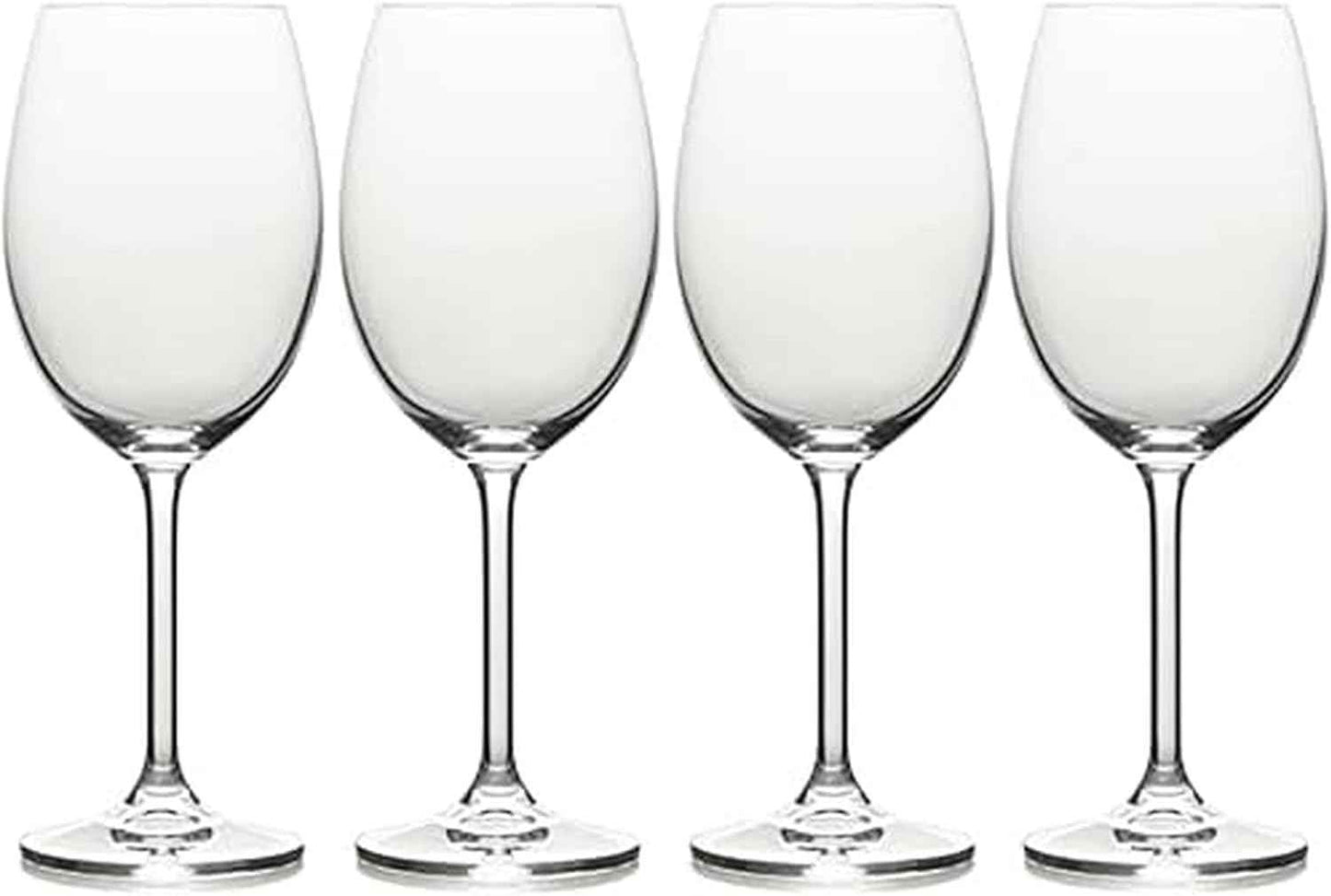 Mikasa Julie Luxury Lead-free Crystal White Wine Glasses, 470 ml, Clear, Set of 4