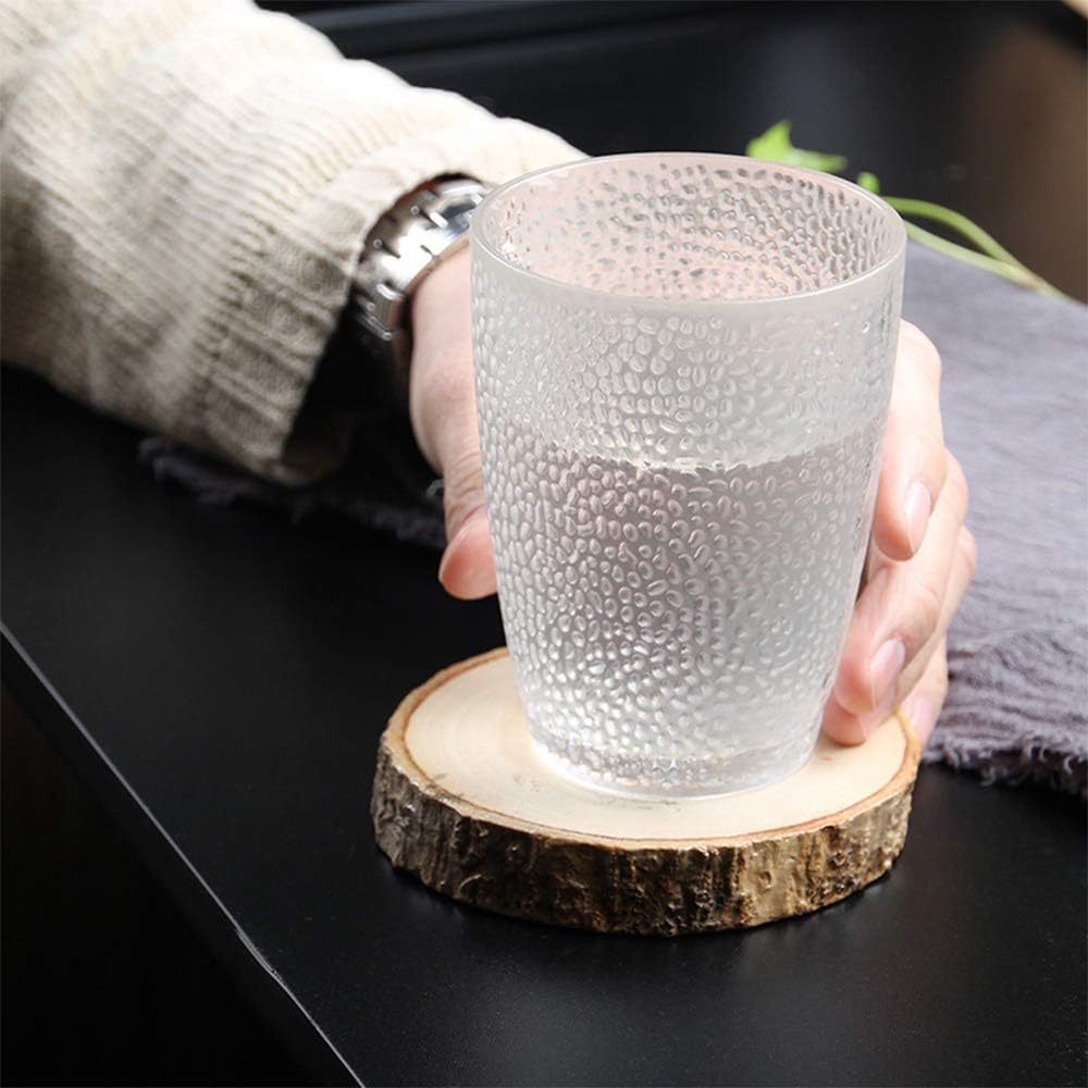 MINGZE Water Glass,Colored Shatterproof Stackable Reusable Transparent Plastic Drinking Cup Juice Glass Drinking Glass Wine Glass For Beer Cocktail For Home Restaurants Picnic Parties (9pcs 300ml)