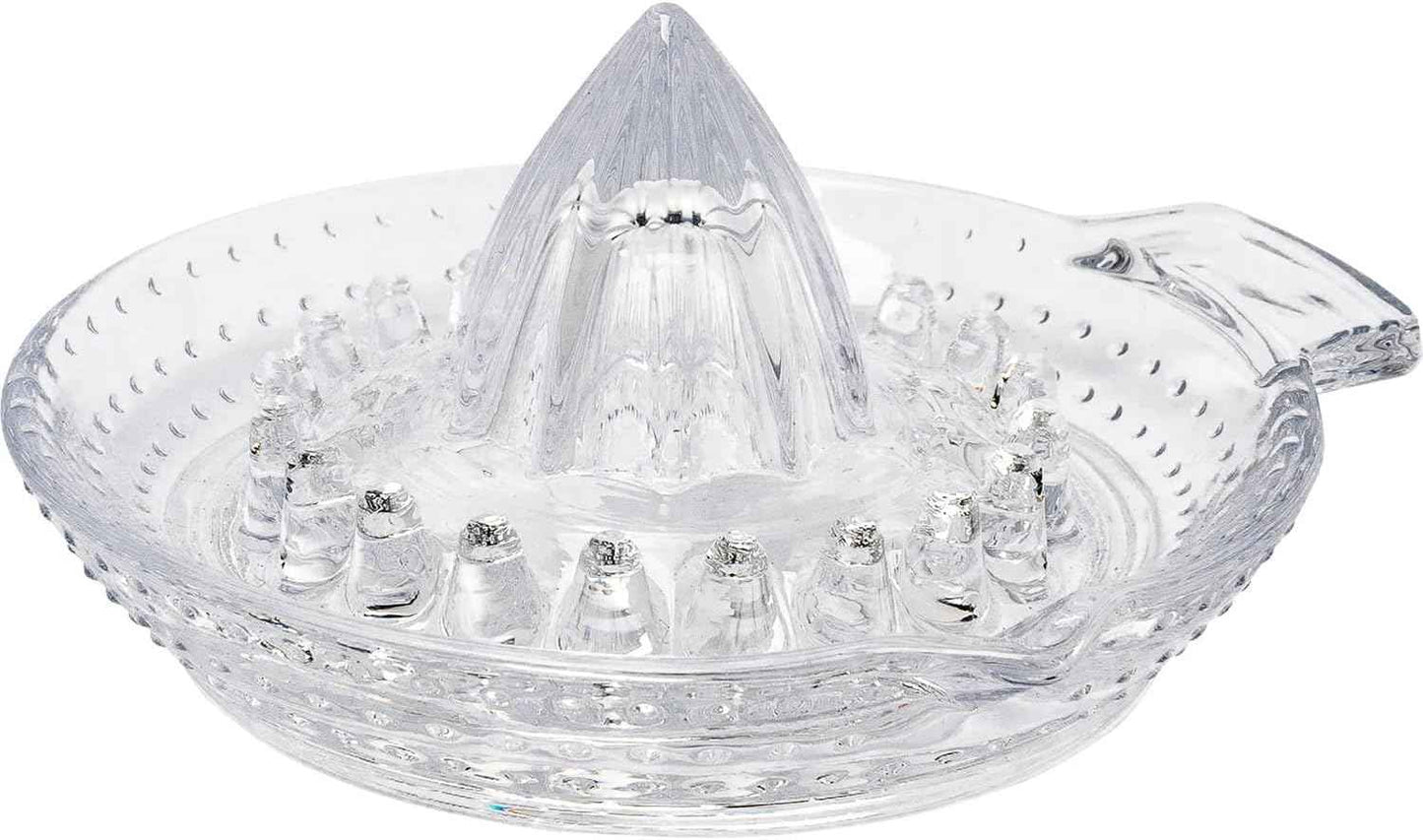 Manual Glass Orange Juicer, 30 ml Capacity, Transparent - The Silver Spoon
