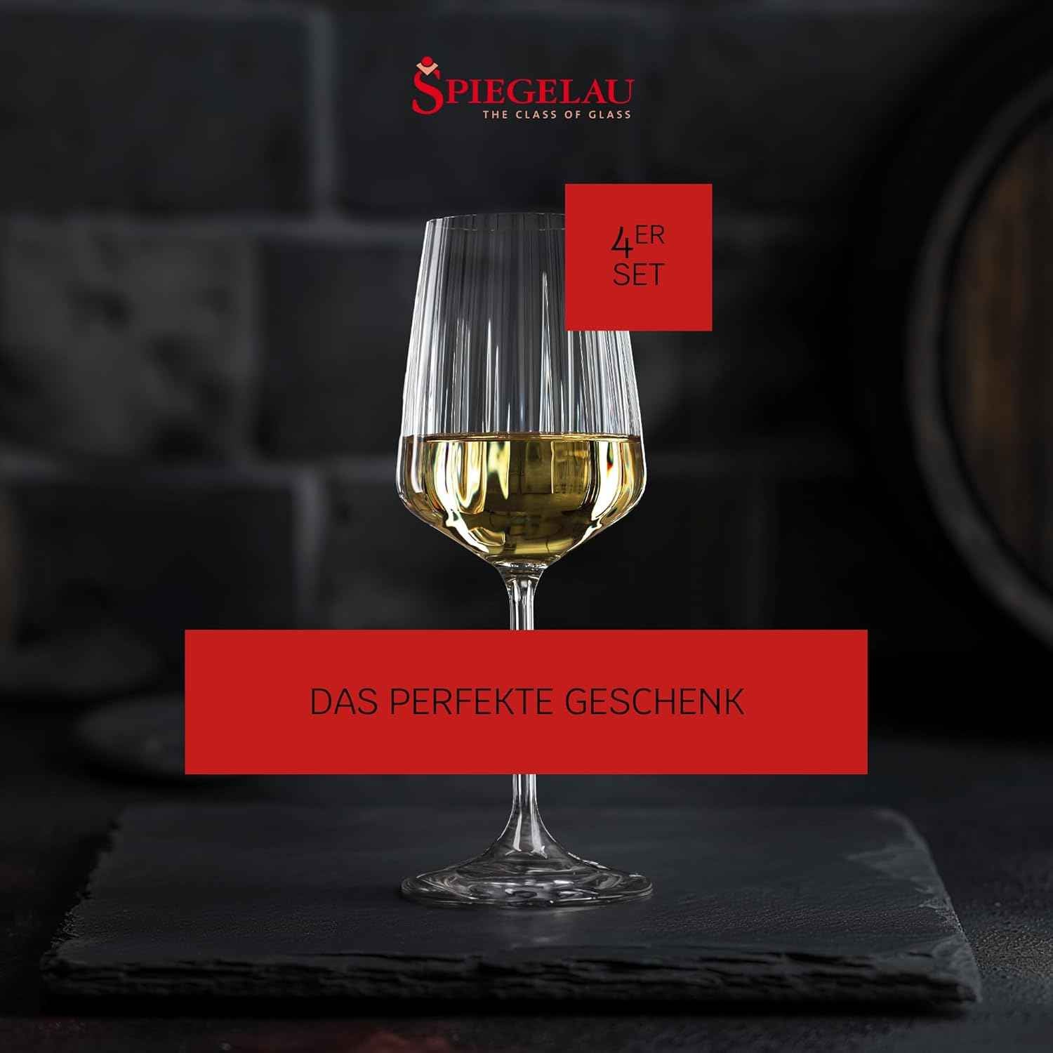 Spiegelau & Nachtmann Spiegelau LifeStyle 4450172 White Wine Glasses Set of 4 Crystal Glass 440 ml