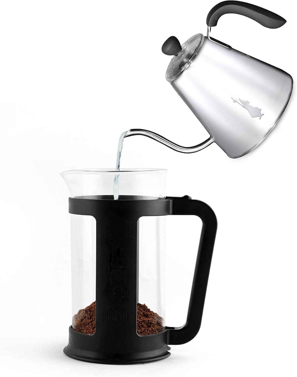 Bialetti French Press Smart Coffee Maker, Black, One Size, 1.0 Litres