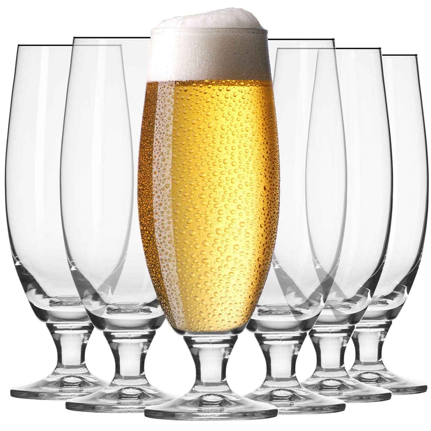 KROSNO Water Juice Drinking Glasses | Set of 12 | 360ml | Elite Collection | Crystal Glass | Perfect for Home, Restaurants and Parties | Dishwasher Safe