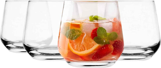 Glasmark KROSNO 1992 Drinking Glasses Set of 4 Glasses 310 ml Water Glasses Cocktail Glasses Juice Water Glass Dishwasher Safe