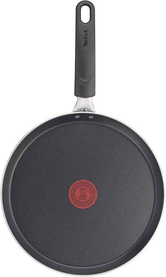 25 cm Crepe Pan - Durable Non-Stick Coating, Easy to Clean - The Silver Spoon