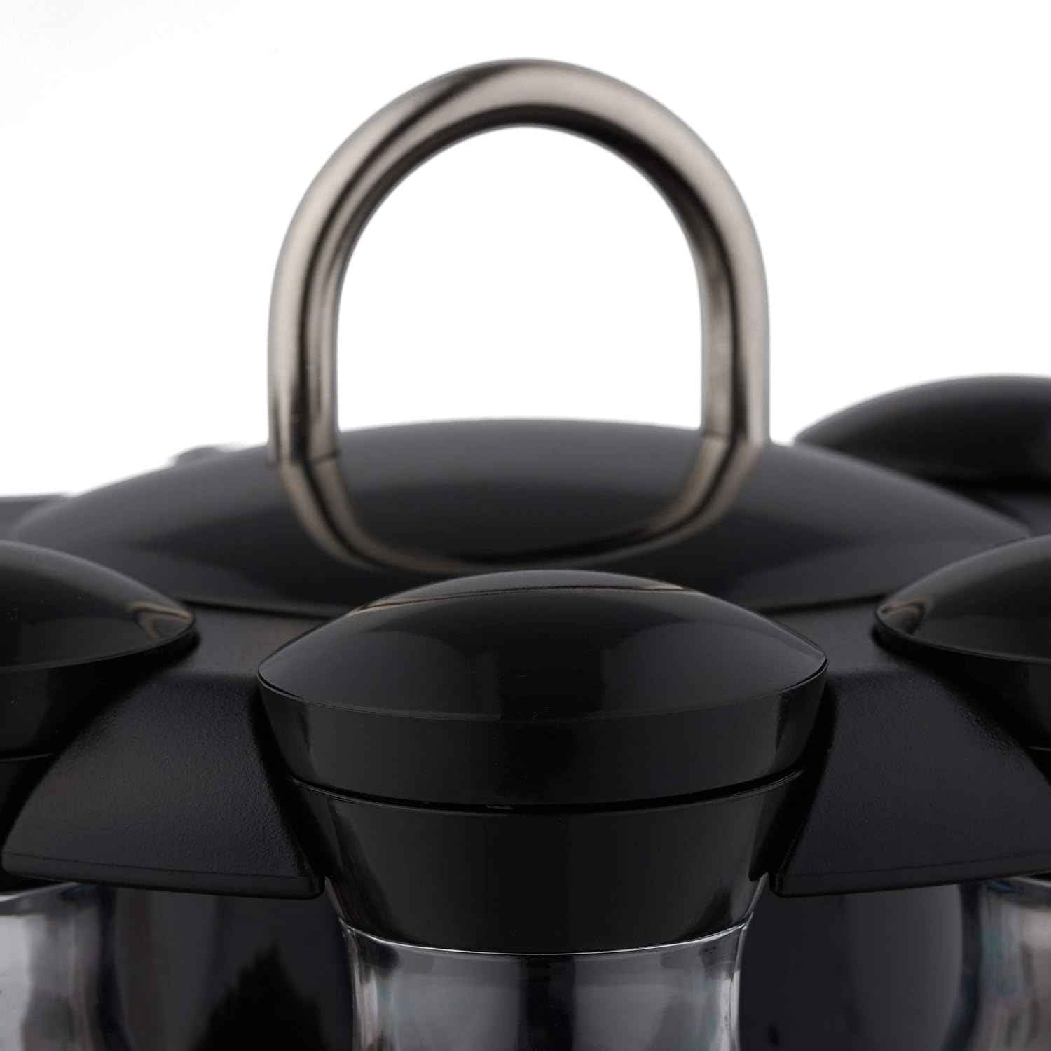 Spice Carousel with Jars - 8 Rotatable Spice Jars - The Silver Spoon