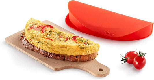 Microwave Omelette Maker Tube - Red, 0.4 L - The Silver Spoon