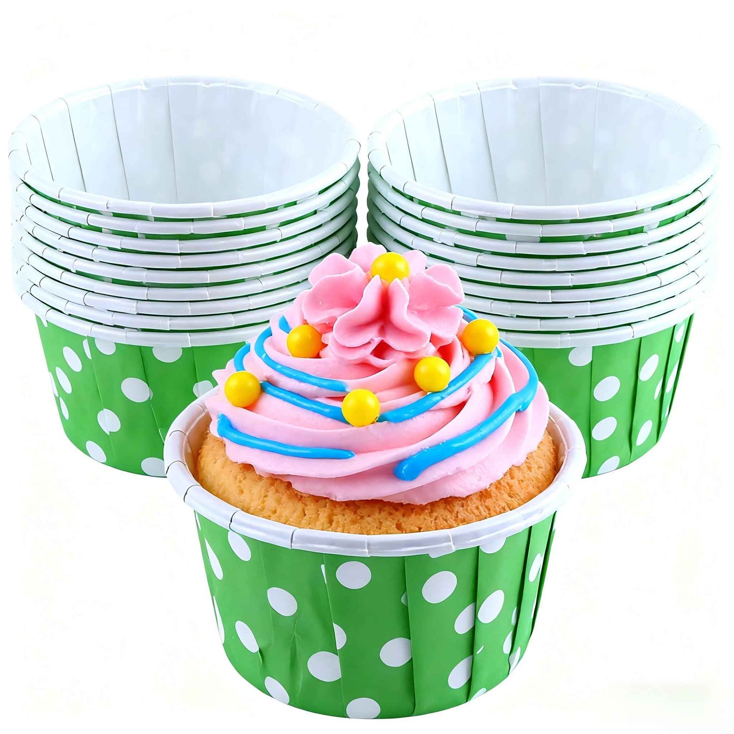 100pcs Cupcake Liners - Baking Cups for Birthday Party and Wedding - The Silver Spoon