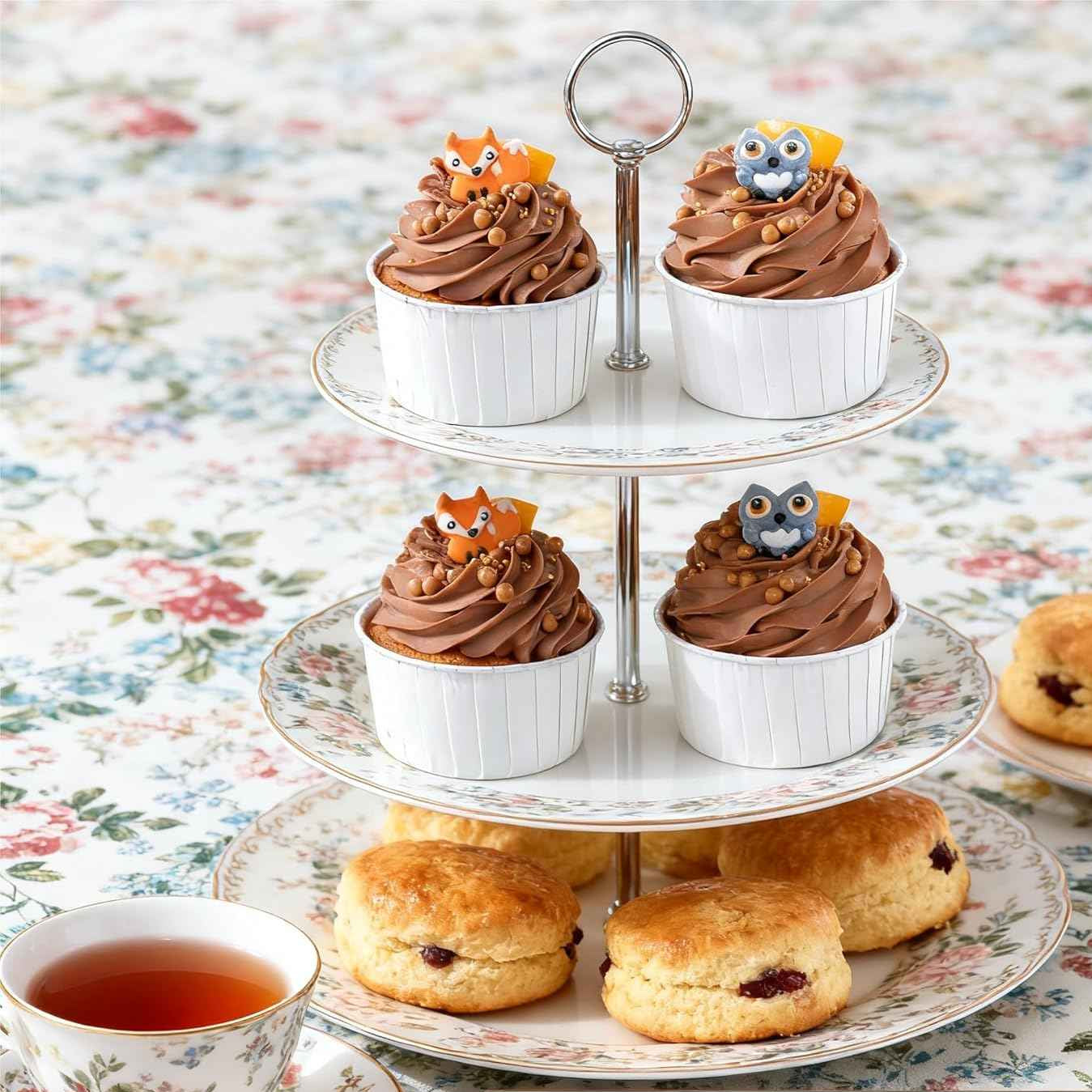 100pcs Cupcake Liners - Baking Cups for Birthday Party and Wedding - The Silver Spoon