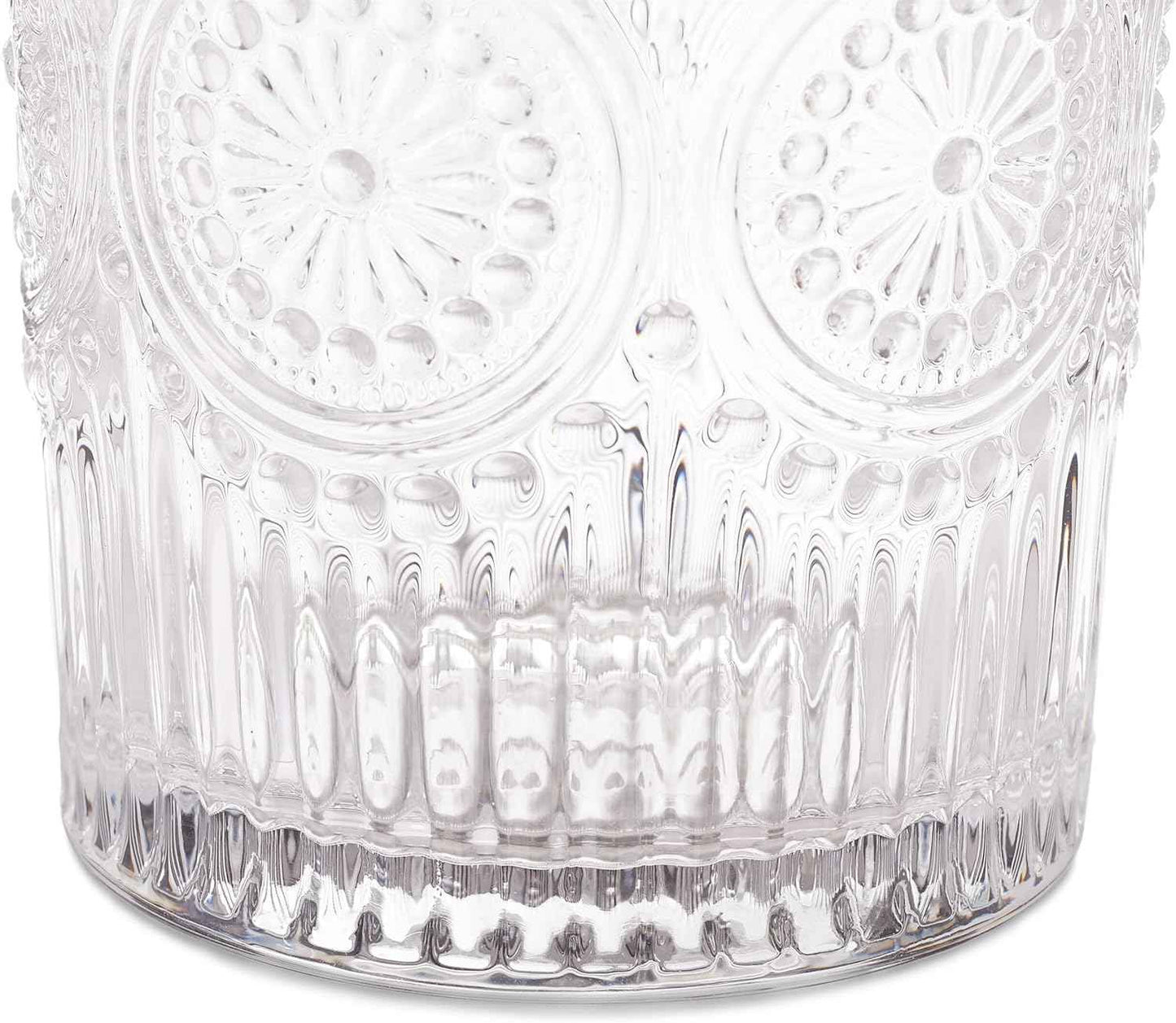 Boho Style Drinking Glasses Set of 4, 300 ml - The Silver Spoon